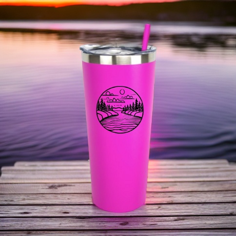 Manatee- Custom Bulk 22oz Double Wall Vacuum Copper Insulated Stainless  Steel Tumbler - Campfire Premiums